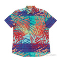 Nieuw design Heren geweven poly spandex shirt